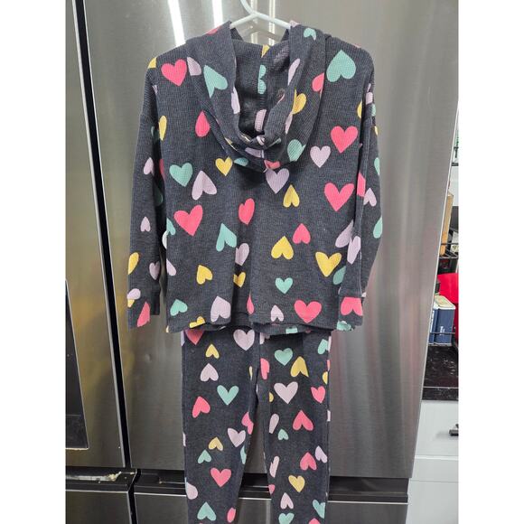 5/$25 Heart Print Hoodie and Jogger Set - Garanimals - 4T - Picture 2 of 4
